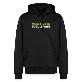 Rasenmäher Mähen - Männer Premium Bio Hoodie - Schwarz - Vorne - Nico (187cm)