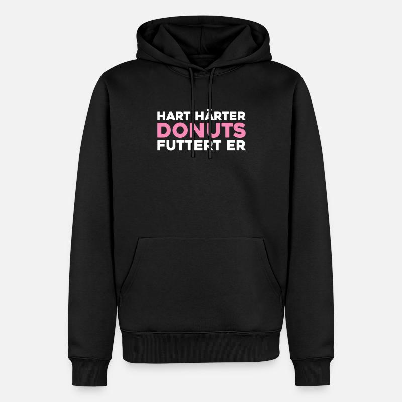 Donut - Männer Premium Bio Hoodie - Schwarz