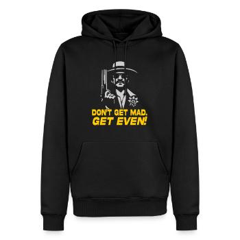 Ne vous fâchez pas. Prendre sa revanche! - Sweat à capuche Premium bio Homme - noir - Devant - Nico (187cm)