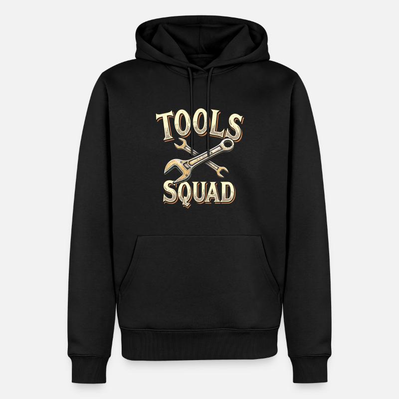 Monteur Kader - Männer Premium Bio Hoodie - Schwarz