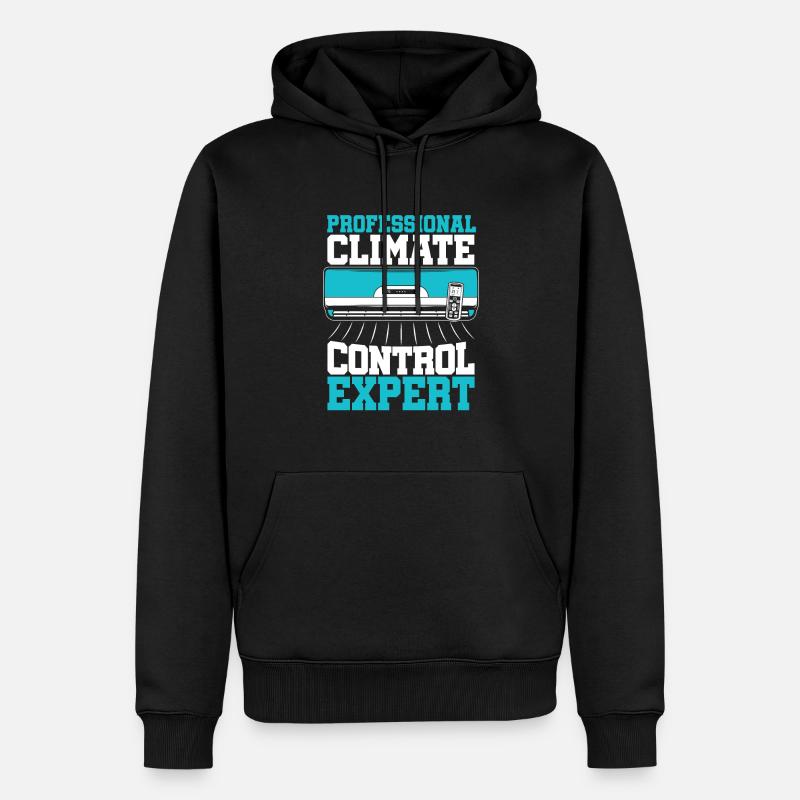 Technicien CVC - Sweat à capuche Premium bio Homme - noir