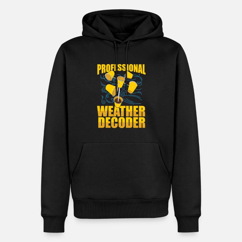 Analyste climat - Sweat à capuche Premium bio Homme - noir