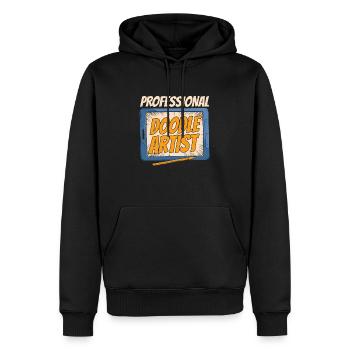 Dessinateur - Sweat à capuche Premium bio Homme - noir - Devant - Nico (187cm)
