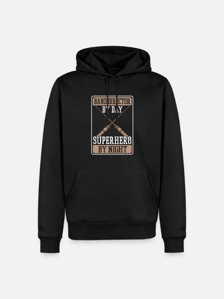 Directeur van de band - Mannen Premium Bio hoodie - zwart