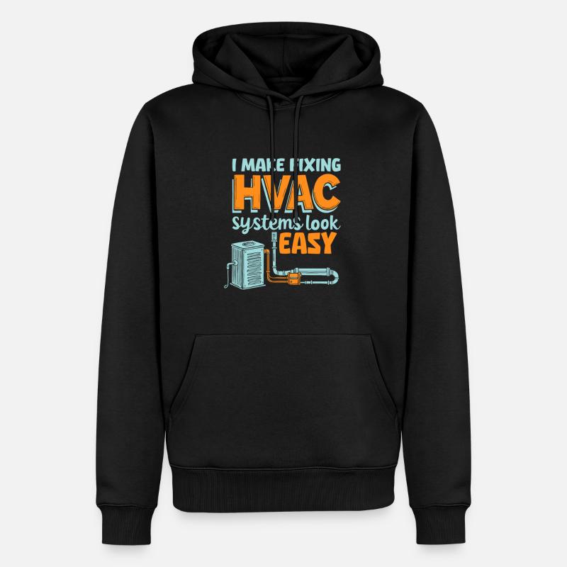 Technicien CVC - Sweat à capuche Premium bio Homme - noir