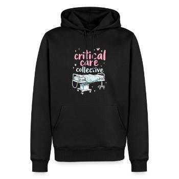 Intensive Care Nurse Team - Men’s Premium Organic Hoodie - black - Front - Nico (187cm)