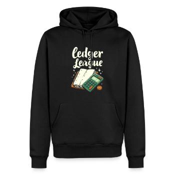 Buchhalter Steuerberater Team - Männer Premium Bio Hoodie - Schwarz - Vorne - Nico (187cm)