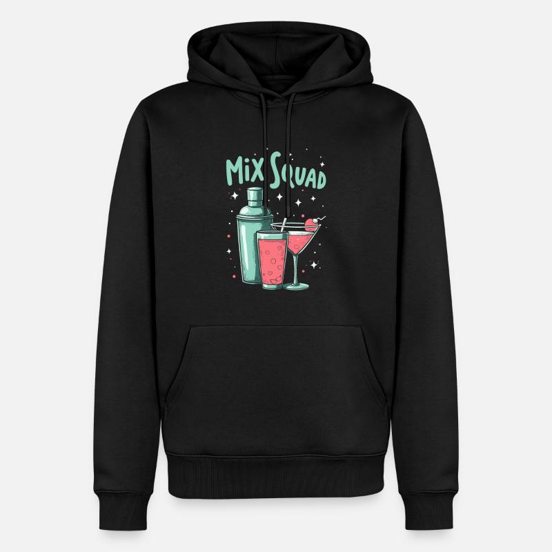 Barkeeper Bartender Kader - Männer Premium Bio Hoodie - Schwarz