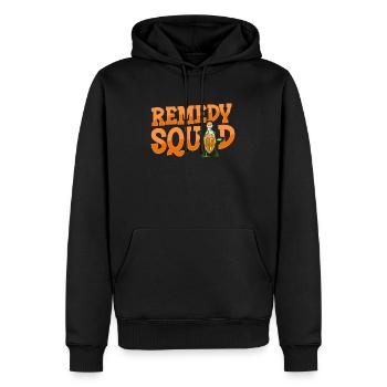 Homöopath Kader - Männer Premium Bio Hoodie - Schwarz - Vorne - Nico (187cm)