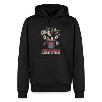 Card tricks - Men’s Premium Organic Hoodie - black - Front - Nico (187cm)