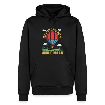 Heißluftballon Ballonfahren - Männer Premium Bio Hoodie - Schwarz - Vorne - Nico (187cm)
