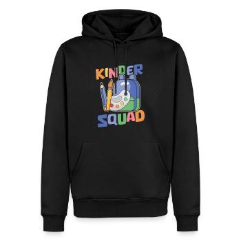 Enseignant du primaire Cadre des enseignants du primaire - Sweat à capuche Premium bio Homme - noir - Devant - Nico (187cm)
