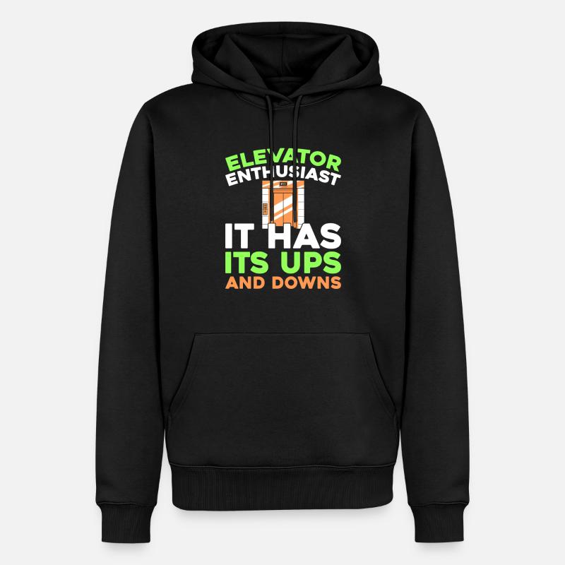 Elevator Elevator - Men’s Premium Organic Hoodie - black