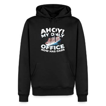 Kreuzfahrt Retired Retirement - Männer Premium Bio Hoodie - Schwarz - Vorne - Nico (187cm)