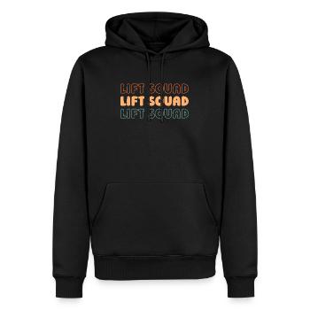 Chorégraphe Kader - Sweat à capuche Premium bio Homme - noir - Devant - Nico (187cm)