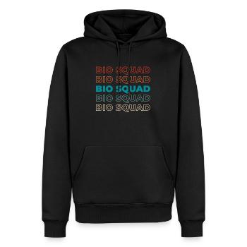 Bootsbauer Kader - Männer Premium Bio Hoodie - Schwarz - Vorne - Nico (187cm)