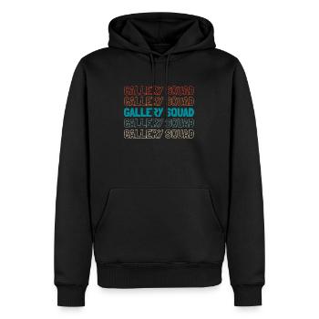 Enseignant de maternelle Assistante maternelle Kader - Sweat à capuche Premium bio Homme - noir - Devant - Nico (187cm)