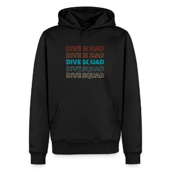 Équipe de cuisine - Sweat à capuche Premium bio Homme - noir - Devant - Nico (187cm)
