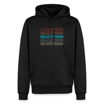 Enseignant de maternelle Assistante maternelle Kader - Sweat à capuche Premium bio Homme - noir - Devant - Nico (187cm)