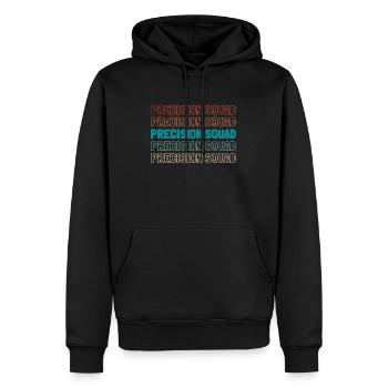 Ingénieur civil Kader - Sweat à capuche Premium bio Homme - noir - Devant - Nico (187cm)