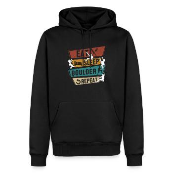 Bouldering Kletterer Geschenke Boulder Kletter - Männer Premium Bio Hoodie - Schwarz - Vorne - Nico (187cm)