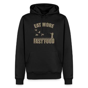 Jäger Förster Hirsch Jagen Wildjagd Geschenke - Männer Premium Bio Hoodie - Schwarz - Vorne - Nico (187cm)