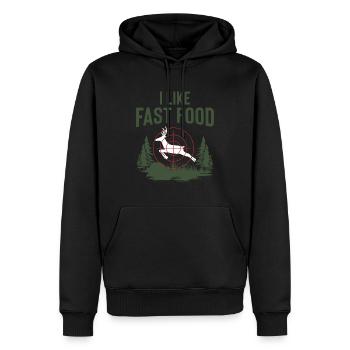 Jäger Förster Hirsch Jagen Wildjagd Geschenke - Männer Premium Bio Hoodie - Schwarz - Vorne - Nico (187cm)