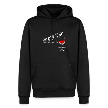 Wein Woche Endlich Freitag Wochenende Wein Party - Männer Premium Bio Hoodie - Schwarz - Vorne - Nico (187cm)