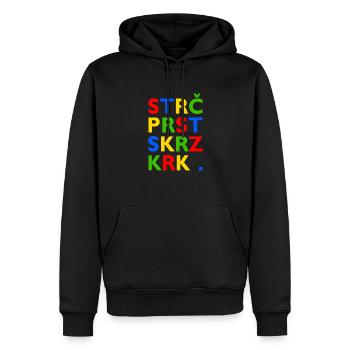 Strč Prst Skrz Krk - Tschechischer Zungenbrecher - Männer Premium Bio Hoodie - Schwarz - Vorne - Nico (187cm)
