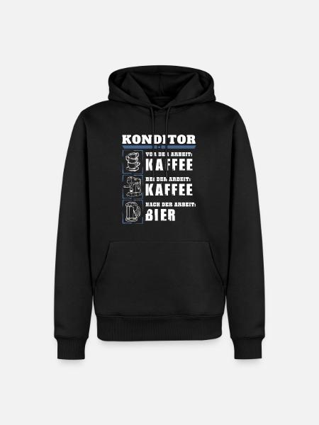 Mon quotidien de pâtissier - Sweat à capuche Premium bio Homme - noir