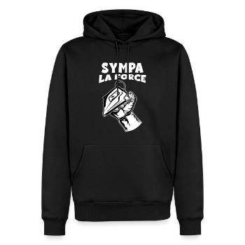 Spaß Kraft MMA Boxen Kampfsport - Männer Premium Bio Hoodie - Schwarz - Vorne - Nico (187cm)