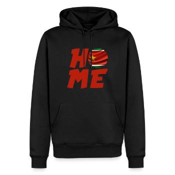 Drapeau Guadeloupe Maison Home Homme Femme Enfant - Sweat à capuche Premium bio Homme - noir - Devant - Nico (187cm)