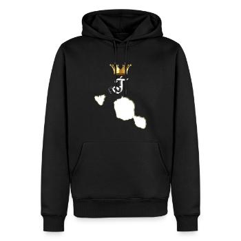 King Tahiti Polynésie Française Homme Papa Fils - Sweat à capuche Premium bio Homme - noir - Devant - Nico (187cm)