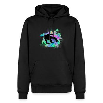 Planche à neige - Sweat à capuche Premium bio Homme - noir - Devant - Nico (187cm)