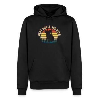 Bester Koala-Vater aller Zeiten Koalabär - Männer Premium Bio Hoodie - Schwarz - Vorne - Nico (187cm)