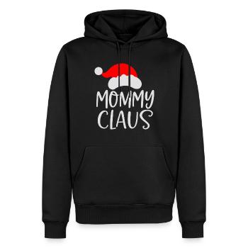 Mama Mutter Weihnachtsmann Lustig T-Shirt - Männer Premium Bio Hoodie - Schwarz - Vorne - Nico (187cm)