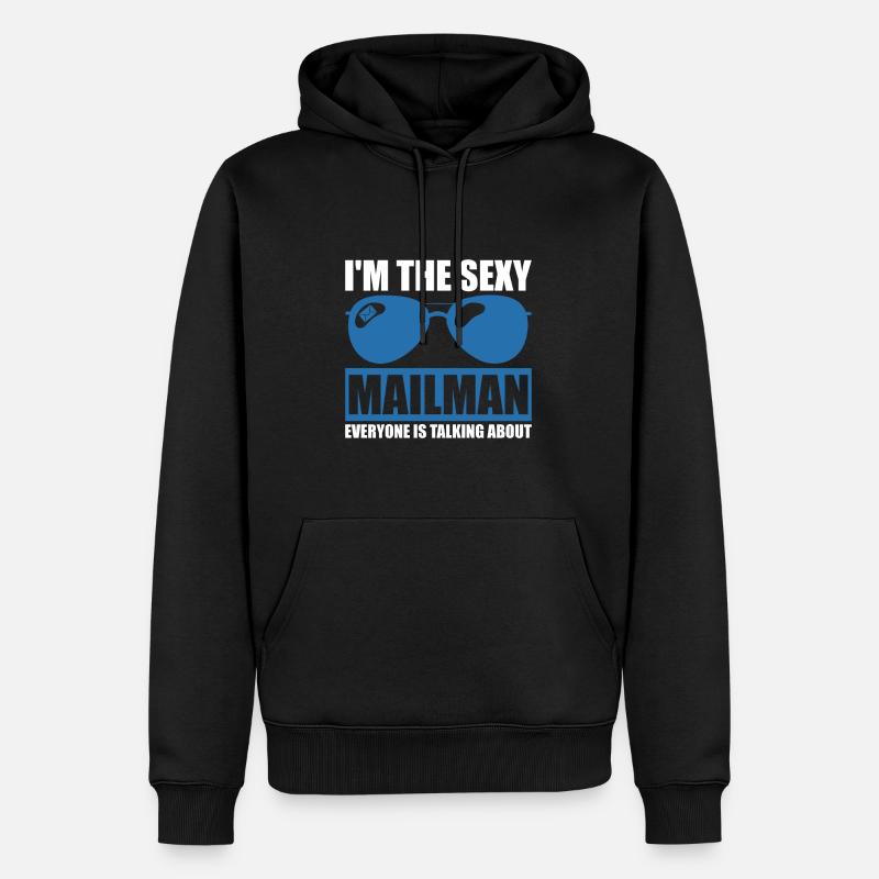 Postbote Postbotin Post Briefträger - Männer Premium Bio Hoodie - Schwarz