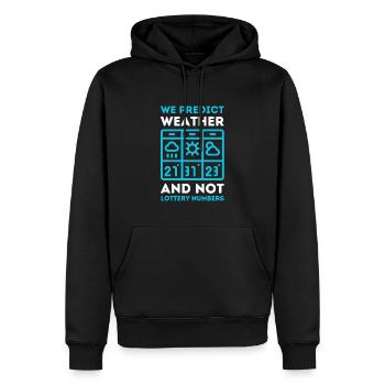 Meteorologie Wortspiel Für Meteorologe - Männer Premium Bio Hoodie - Schwarz - Vorne - Nico (187cm)