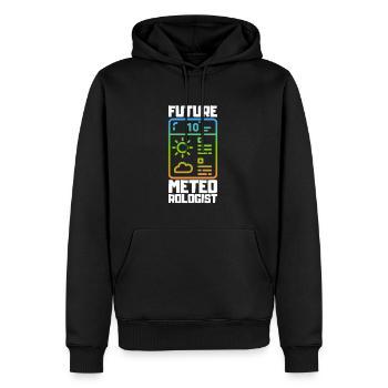 Meteorologie Wortspiel Für Meteorologe - Männer Premium Bio Hoodie - Schwarz - Vorne - Nico (187cm)