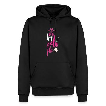 Danseur de ballet | Professeur de ballet | Ballerine - Sweat à capuche Premium bio Homme - noir - Devant - Nico (187cm)