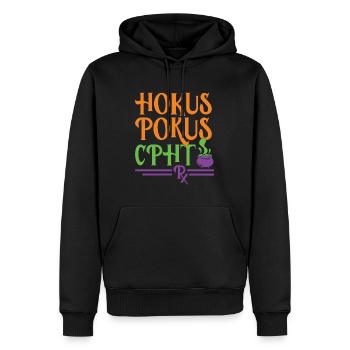 CPHT Halloween - Sweat à capuche Premium bio Homme - noir - Devant - Nico (187cm)