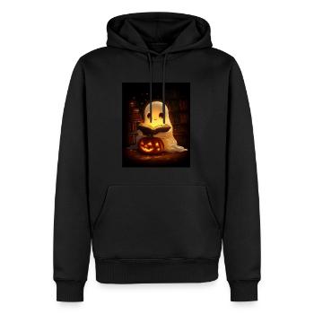 Cadeau d’Halloween Femmes Hommes Enfants Décoration - Sweat à capuche Premium bio Homme - noir - Devant - Nico (187cm)