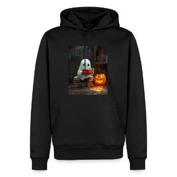 Cadeau d’Halloween Femmes Hommes Enfants Décoration - Sweat à capuche Premium bio Homme - noir - Devant - Nico (187cm)