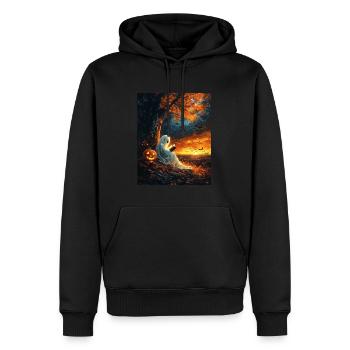 Cadeau d’Halloween Femmes Hommes Enfants Décoration - Sweat à capuche Premium bio Homme - noir - Devant - Nico (187cm)