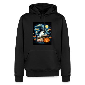 Cadeau d’Halloween Femmes Hommes Enfants Décoration - Sweat à capuche Premium bio Homme - noir - Devant - Nico (187cm)