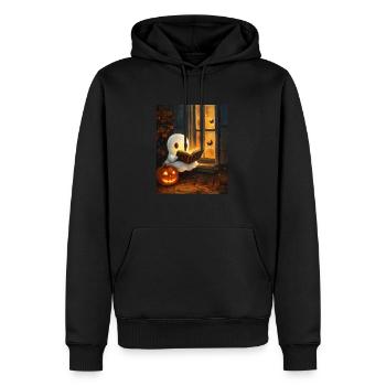 Cadeau d’Halloween Femmes Hommes Enfants Décoration - Sweat à capuche Premium bio Homme - noir - Devant - Nico (187cm)