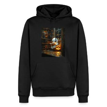 Cadeau d’Halloween Femmes Hommes Enfants Décoration - Sweat à capuche Premium bio Homme - noir - Devant - Nico (187cm)