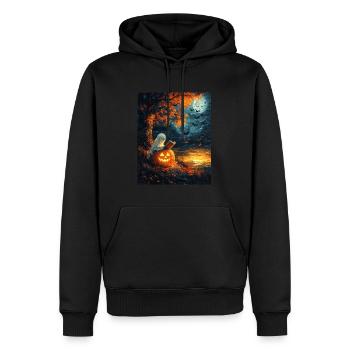 Cadeau d’Halloween Femmes Hommes Enfants Décoration - Sweat à capuche Premium bio Homme - noir - Devant - Nico (187cm)