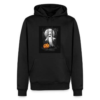 Cadeau d’Halloween Femmes Hommes Enfants Décoration - Sweat à capuche Premium bio Homme - noir - Devant - Nico (187cm)