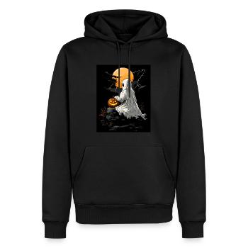 Cadeau d’Halloween Femmes Hommes Enfants Décoration - Sweat à capuche Premium bio Homme - noir - Devant - Nico (187cm)